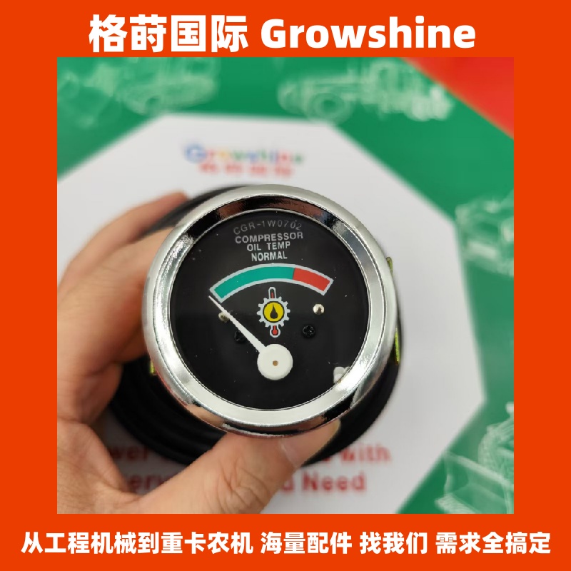 1W-0702 1W0702油温表 52mm 12V 24V 红线4.5m