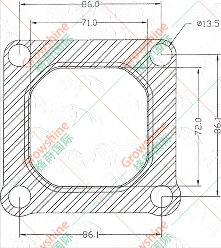 铲运机零件格莳国际供应GARRETT盖瑞特GT17增压器垫片