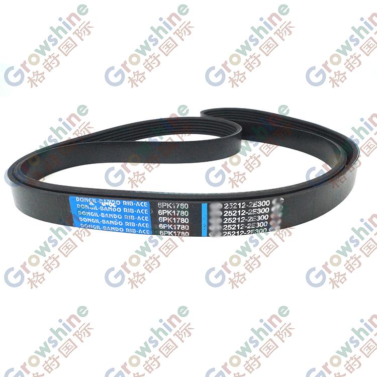 Genuine V-Ribbed Belt Fan Drive V Belt 25212 2E300 25212-2E300 Automotive Timing Belt for KI-A HYUN-DAI ELANTRA Ix35