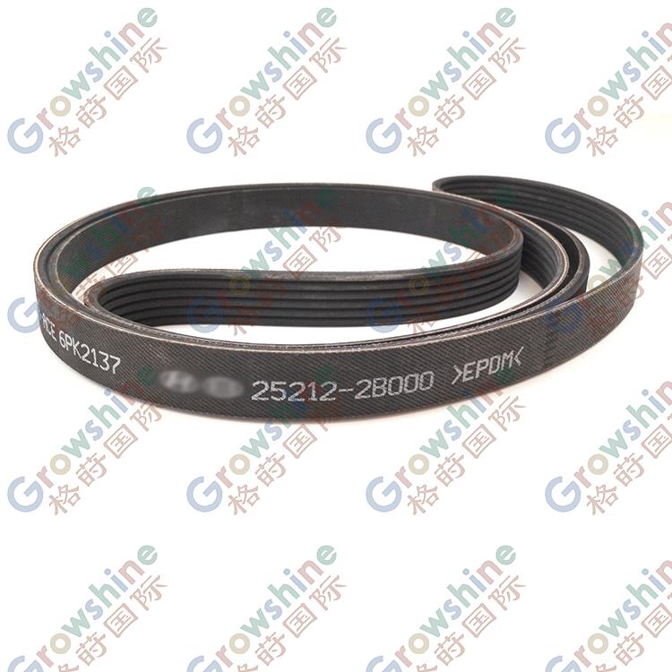 Auto Engine Parts High Performance Timing Belt 25212-2B000 for Hyun-dai Accent/ Ki-a RIO III 2011- 1.6 V-Ribbed Belts