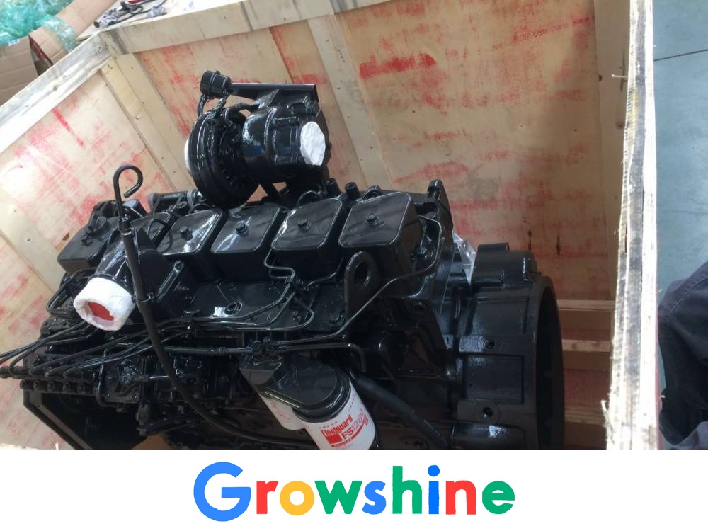 XCMG GR135 Grader Engine Assembly Qingdao Cummins 6B5.9 Engine