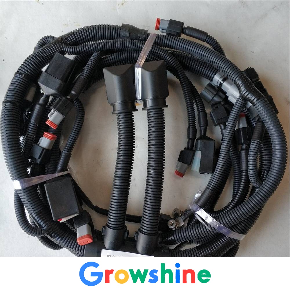 Changzhou Cummins QSM11 wiring harness assembly Hyundai R485LVS excavator engine wiring harness