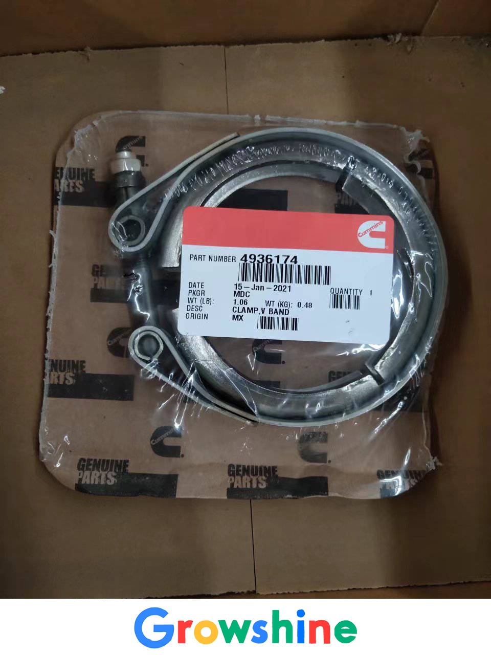 Re-launch NT855 intake pipe clamp 140315 Cummins NT855 full car clamp