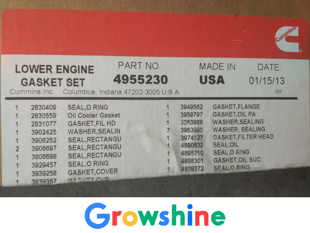 Cummins QSX15 overhaul bag 4955595 Meikang QSX15 engine repair bag