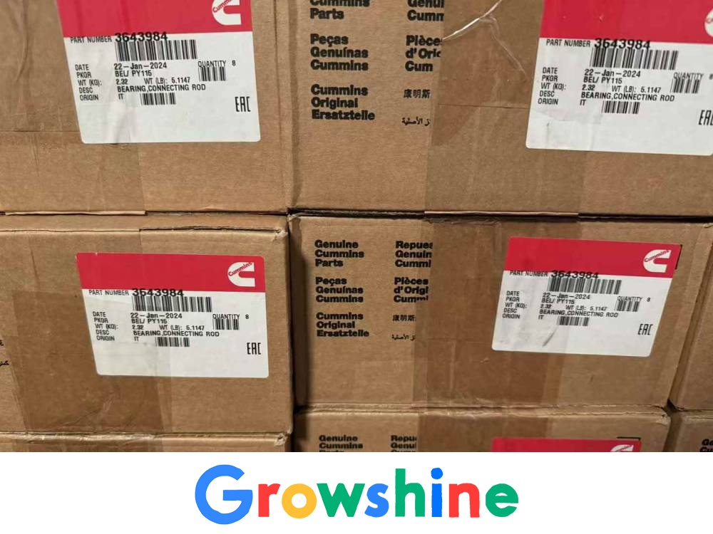 Growshine Cummins QSK60 Engine Parts: Spindle 4024792 and Large Tile 3800920 for Heavy-Duty Equipment