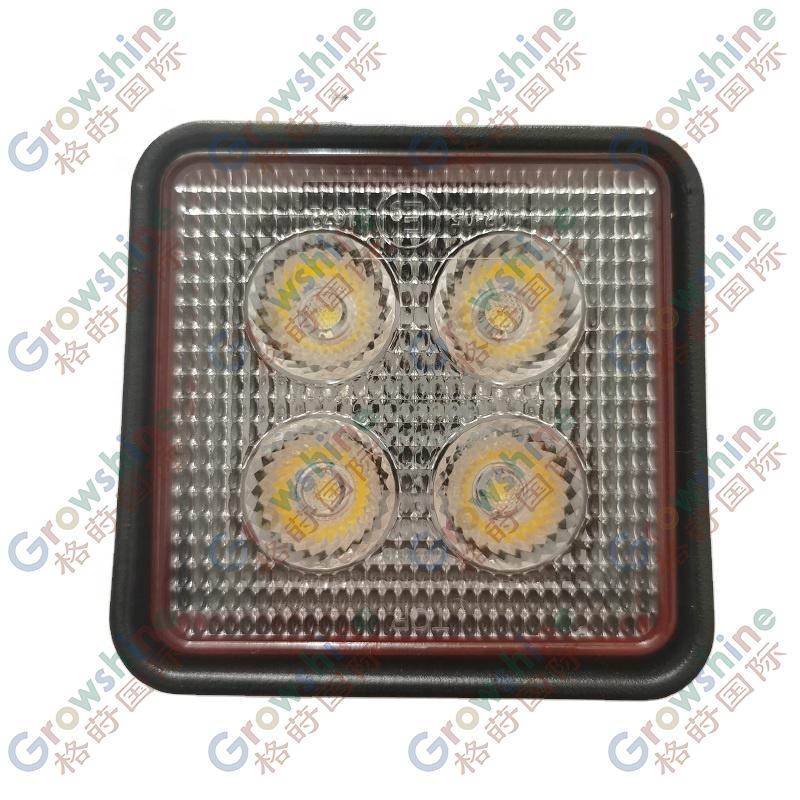 Growshine High-Performance 12W Square LED Work Light 6063-012-005 6063012005 for Port Machinery Stacker Front Crane Light Accessories (Compatible with KALMAR Stacker Models)