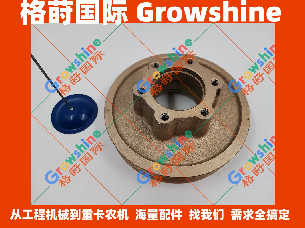 现代R455挖掘机QSM11风扇皮带轮3103513，010020615