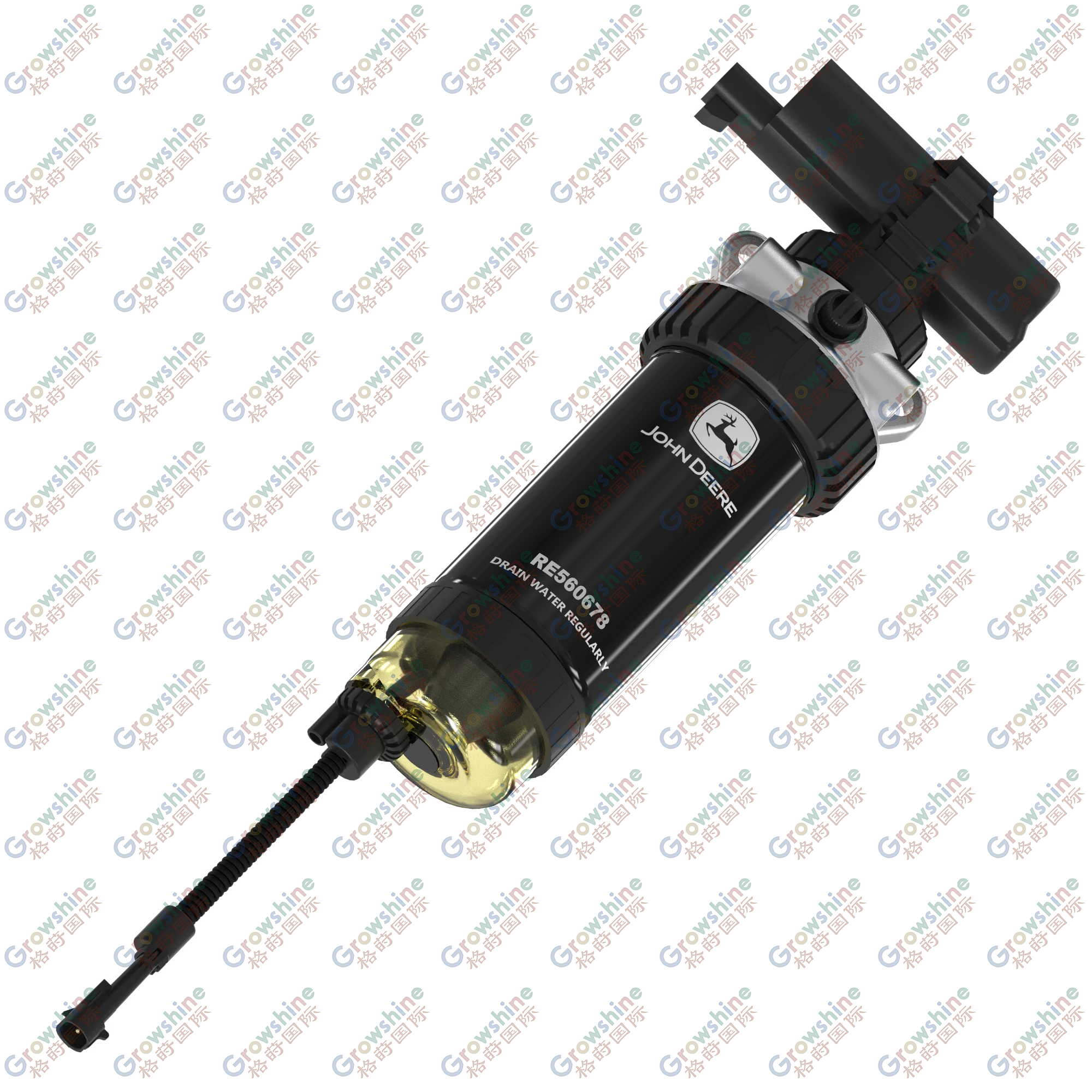 RE560678: Primary Fuel Filter Assembly with Water In Fuel Sensor