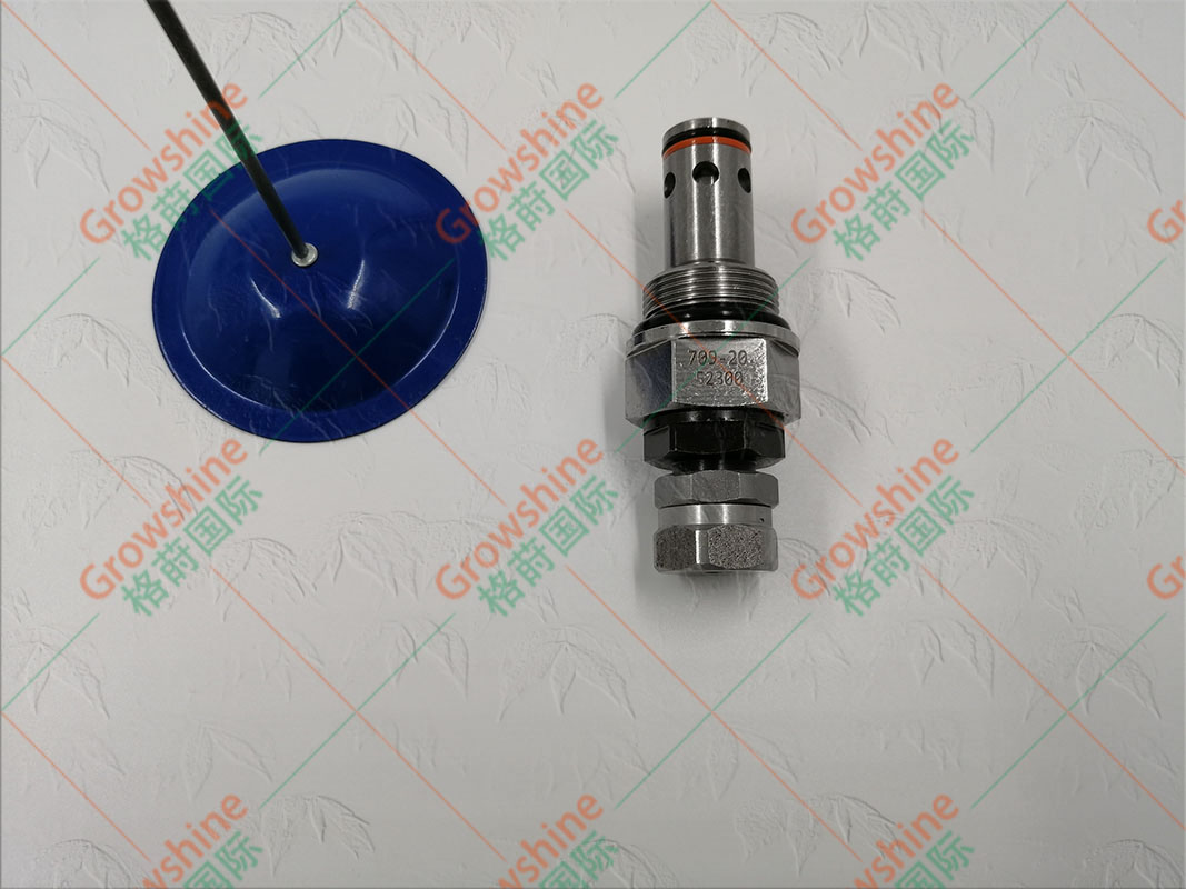 Growshine 格莳国际 高质量小松挖掘机液压主溢流阀 PC60-7 零件号: 709-20-52300, 7092052300