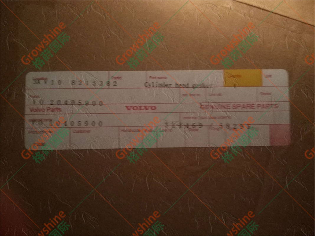 Growshine格莳国际 供应高质量沃尔沃 VOLVO TAD720VE 发动机 汽缸垫 零件号 20405900