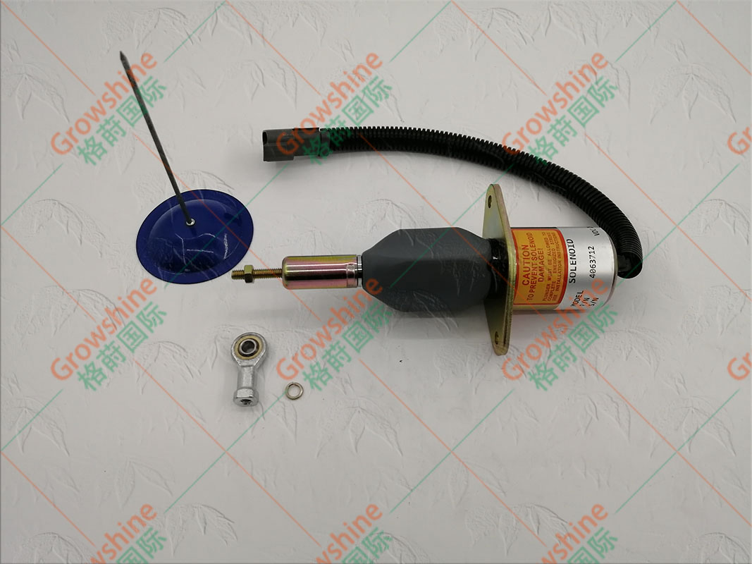 供应Growshine品牌小松Komatsu发动机6D114熄火电磁阀零件号600-815-9660，6008159660