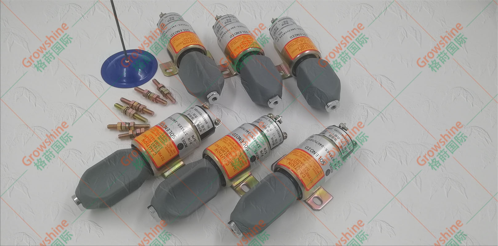 供应Growshine品牌小松Komatsu 6D102熄火电磁阀零件号600-815-7550 6008157550