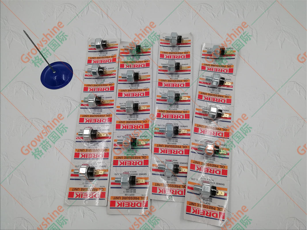Growshine品牌机油压力传感器MD001482, MD001483, MD021566, DOP1136 - 专业工程机械与汽车配件解决方案