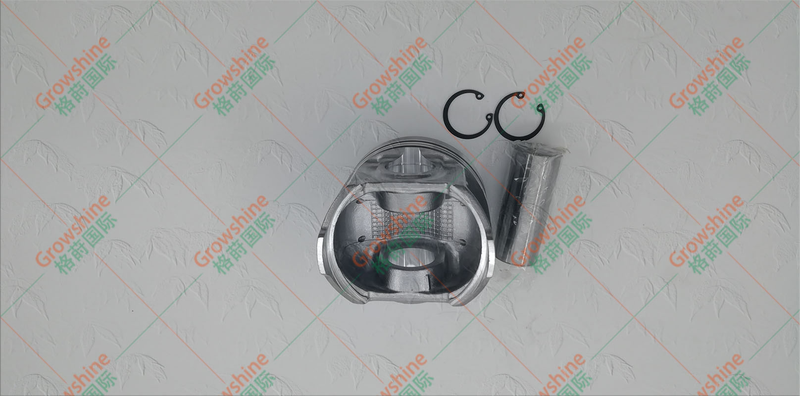 Growshine久保田V3300活塞带销卡1G557-21110，1G55721110，1C050-21112，1C05021112——原装品质，适配久保田发动机V3300系列