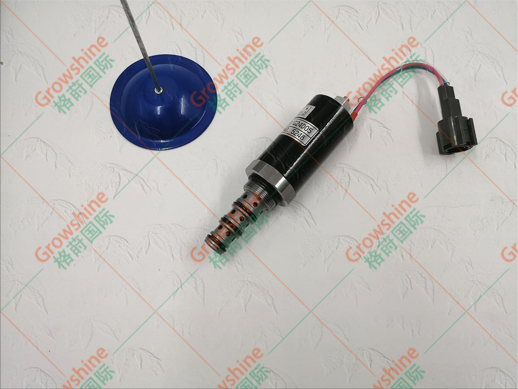 Growshine格莳国际供应加藤(KATO)挖掘机配件HD1430-3电磁阀KWE5K-20 G24D05 SKX5 G24-205