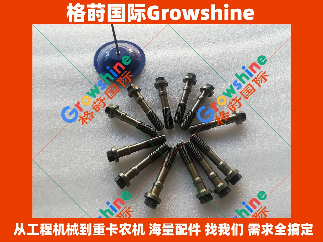 Growshine 格莳国际 - 康明斯 Cummins 发动机连杆螺栓零件号 4891179 4891179 适配工程机械与重型设备