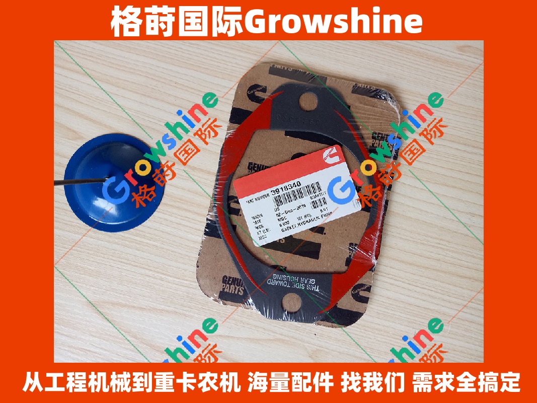 Growshine 康明斯发动机配件 6CTA8.3 液压泵垫 密封垫 3918340 适配各类工程机械设备