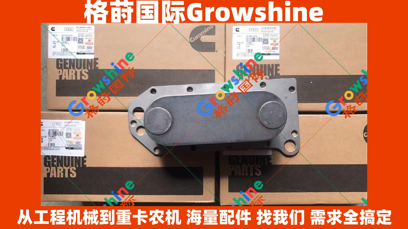 Growshine 康明斯发动机机油冷却器芯 3918175 3974815 康明斯配件专家