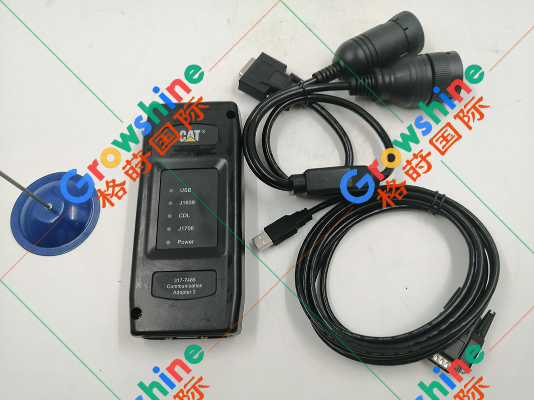 Growshine品牌：卡特Caterpillar检测仪通信适配器 317-7485, 3177485 新款测试仪