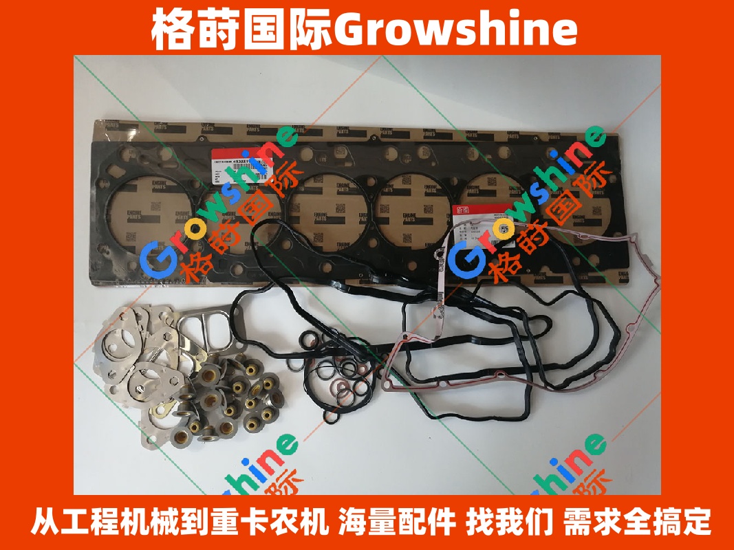 Growshine 品牌 - 康明斯 Cummins QSB6.7 发动机上修包零件号 4955229 4955229