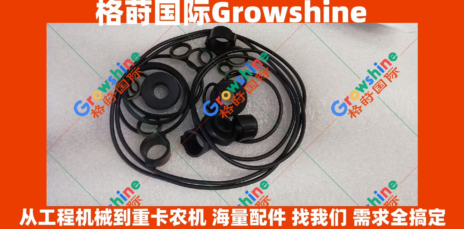 Growshine 品牌 康明斯 Cummins B3.3 系列发动机修理 O 型圈 零件号：3906660 3906661 3921093 3921094 3802376 3802375 适用于各类工程机械与重型设备