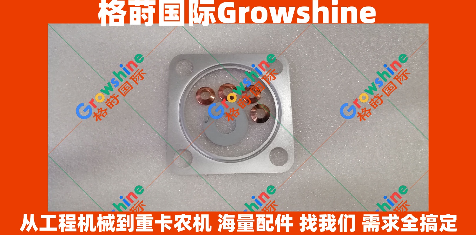 Growshine 康明斯 Cummins B3.3 发动机节温器垫 零件号 3800883 3800883