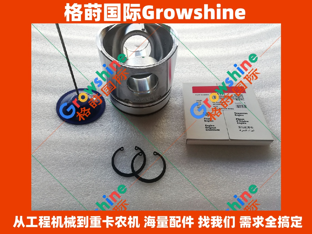 Growshine 康明斯 Cummins 发动机活塞加环加卡环组件 4025339 零件号全集