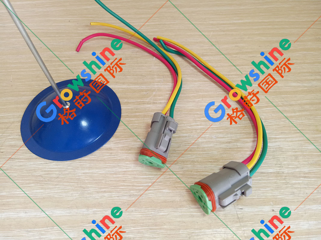 Growshine 卡特彼勒 Caterpillar 继电器 电磁阀 传感器 插头 三脚连接器 适配工程机械重卡农机零件