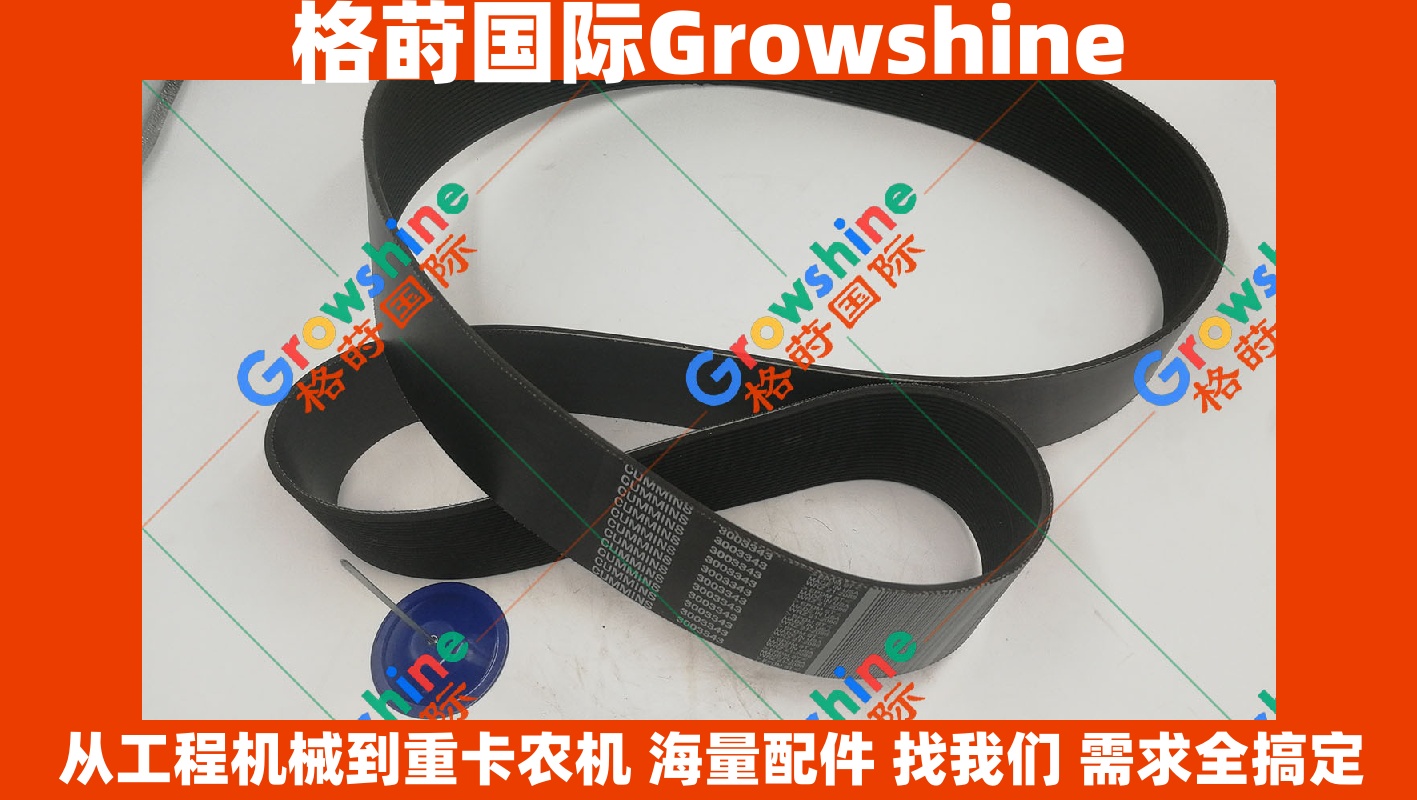 Growshine 品牌 - 康明斯 Cummins K38 K50 系列发动机风扇皮带零件号 3003343 3003343 适配重型设备