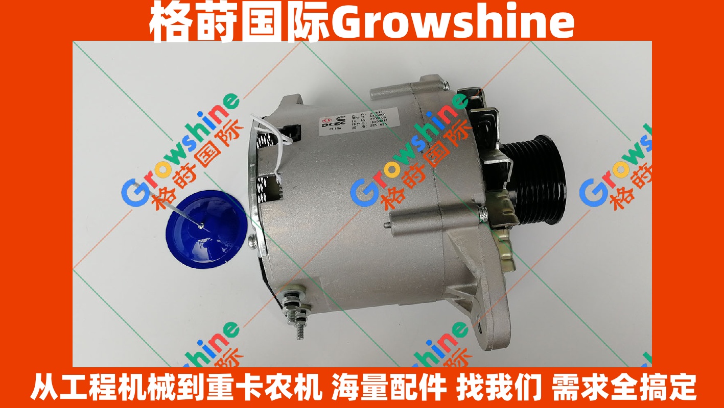 Growshine 格莳国际 - 康明斯 Cummins 6BT 发电机总成 4938600 37N-01010 适配工程机械与重型卡车