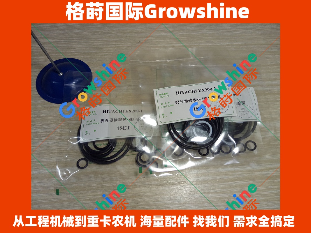 Growshine品牌日立Hitachi挖掘机EX200-1提升器修理包进口油封 EX200-1 EX2001