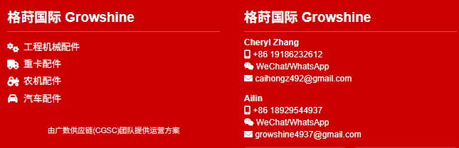 格莳国际 (Growshine International) 倾情推荐:约翰迪尔 (John Deere) 和 凯斯 (Case-IH) 拖拉机 电磁阀、油泵 及其他优质配件促销 - 2025年6月13日 格莳国际 (Growshine International) 倾情推荐:约翰迪尔 (John Deere) 和 凯斯 (Case-IH) 拖拉机 电磁阀、油泵 及其他优质配件促销 - 2025年6月13日