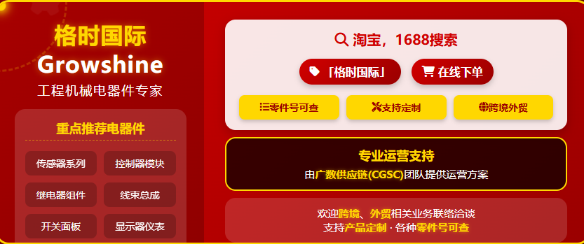 格莳国际(Growshine International)今日工程机械、重卡、农机、汽车配件精选:卡特彼勒CAT 4P-9537喷油器线束等热销产品推荐 - 2025年4月9日 格莳国际(Growshine International)今日工程机械、重卡、农机、汽车配件精选:卡特彼勒CAT 4P-9537喷油器线束等热销产品推荐 - 2025年4月9日